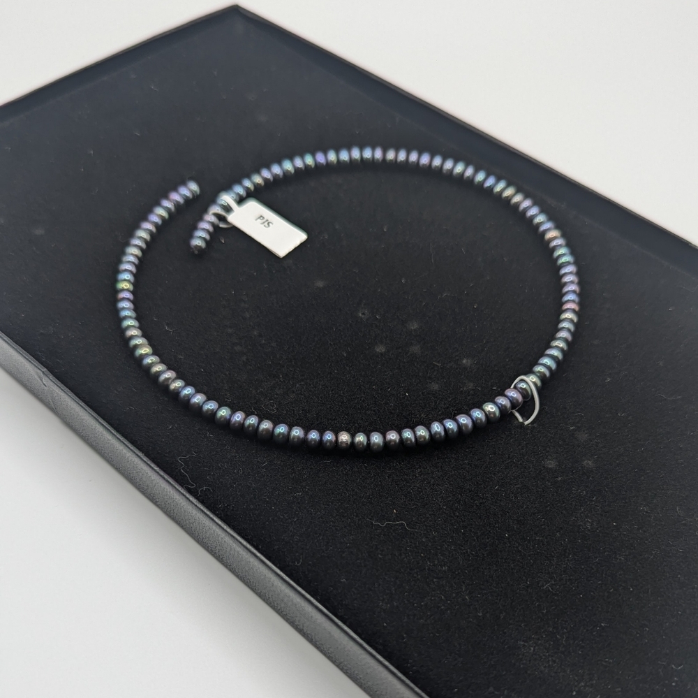 PJS Cultured Freshwater Peacock Pearl Necklace
